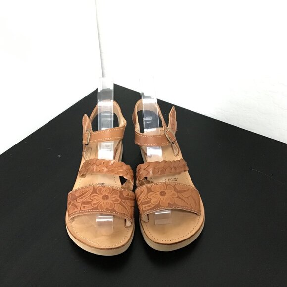 Cucos Girls Leather Sandals Braided Strap Adjustable Buckle Size 4Y (Approx) - Picture 5 of 14